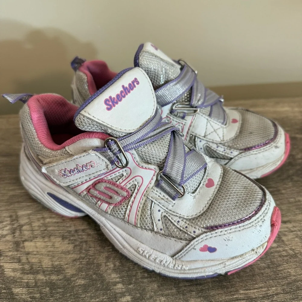 Piper Silver Sandals (New) Size 13 & Skechers in play condition Size 13.5
